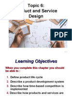 Topic 6: Product and Service Design