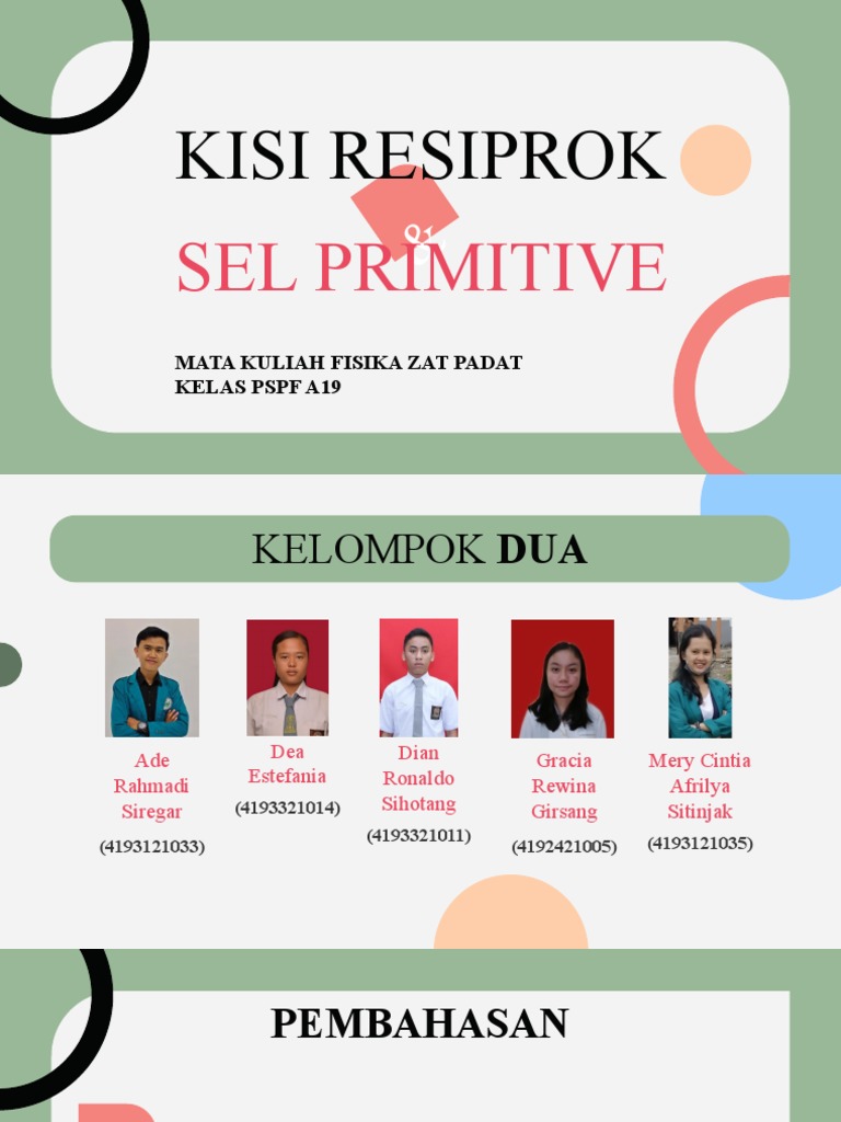 Kel 2 Pert 2 Fisika Zat Padat-Sel Primitive | PDF | Sains & Matematika