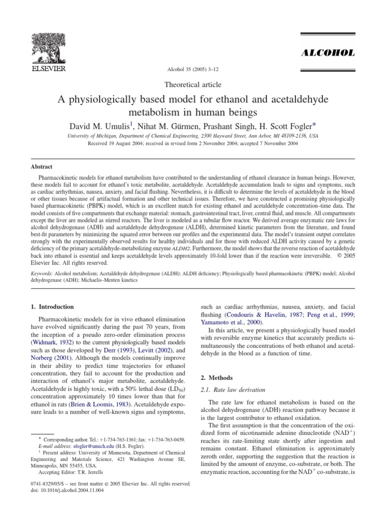 Alcohol Journal | PDF