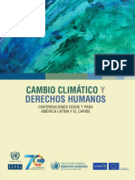 Cambio Climatico y Derechos Humanos