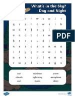 Day &night Word Search