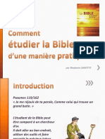 Comment Étudier La Bible Dune Manière Pratique Benjamin LAMOTTE