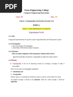 Cryptography Lab Manual-Final | PDF | Encryption | Cryptography