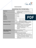 Position Description Radiology Fellow in Oncologic Imaging