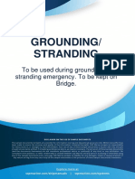 Grounding/ Stranding: To Be Used During Grounding or Stranding Emergency. To Be Kept On Bridge