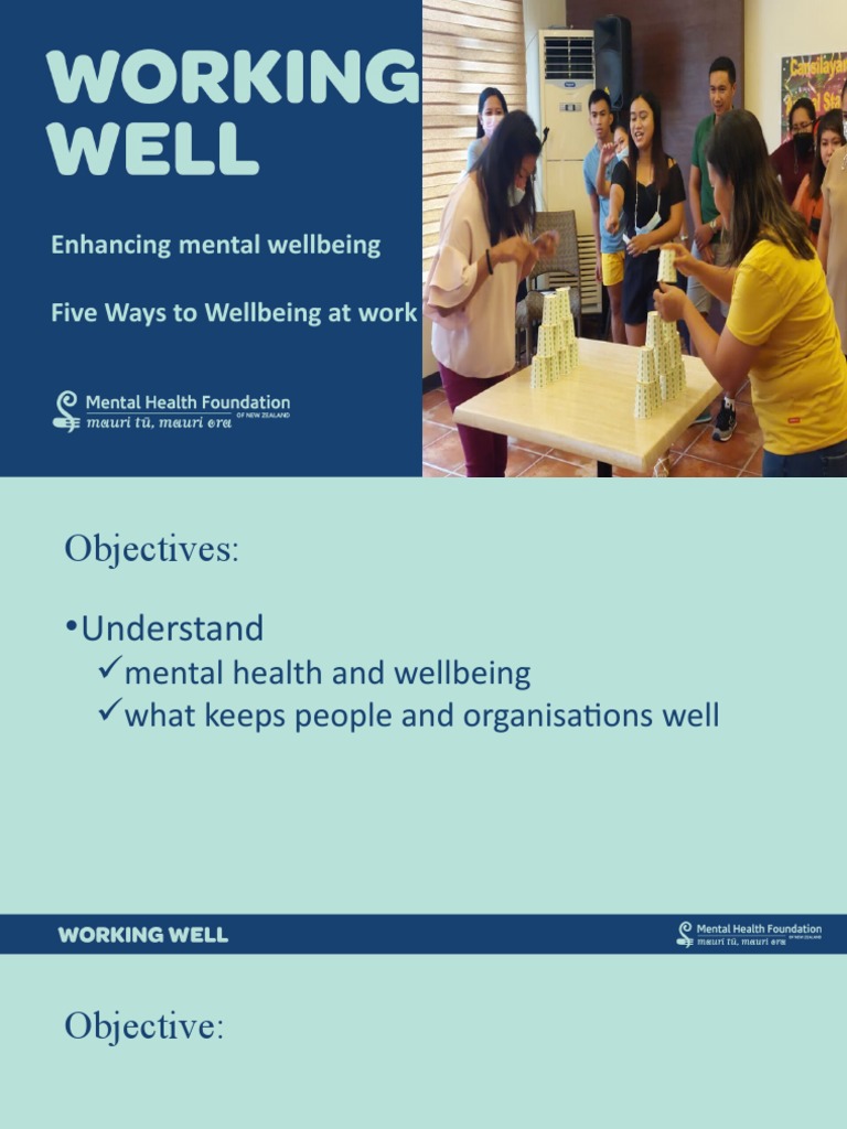 Five Ways to Enhance Workplace Wellbeing | PDF | Mental Health | Mental ...