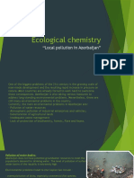 Ecological Chemistry: "Local Pollution in Azerbaijan"