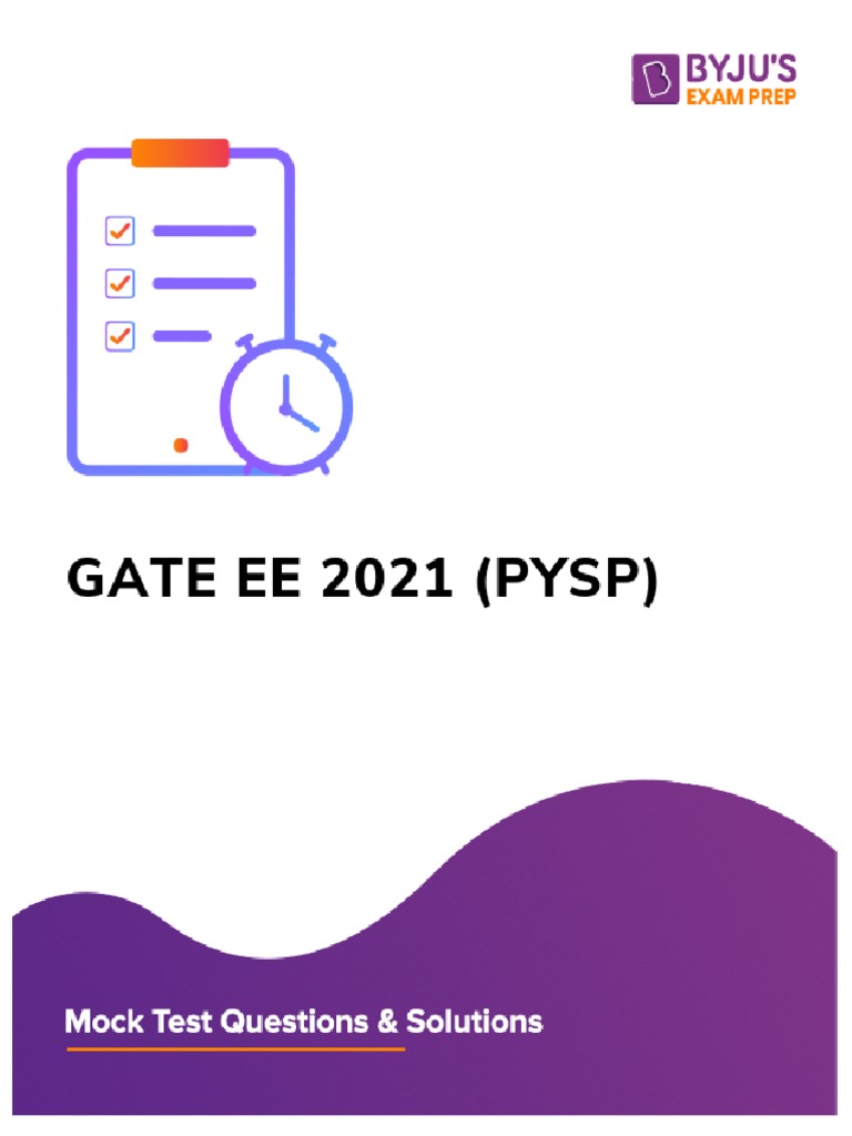 GATE EE 2021 Free Mock PDF Rectifier Physical Quantities