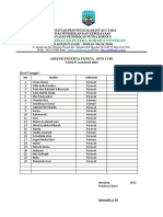 Absensi Ekskul Seni Tari 2022