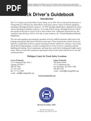 Truck Driver s Guidebook