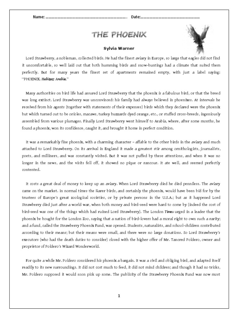 The Phoenix Pdf Pdf Birds Ornithology