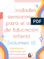 Actividades Sensoriales para El Aula de Educación Infantil (Volumen Ii)