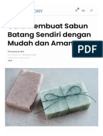 Cara Buat Sabun Batang Sendiri Dengan Mudah Dan Am