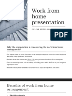 Work From Home Presentation: Online Media Solution