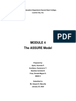 The ASSURE Model: Higher Education Department Sacred Heart College, Lucena City, Inc