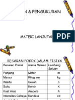 Besaran & Pengukuran, P 4 Lanjutan