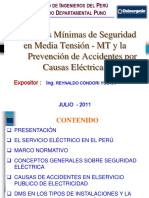 04. Distancias Minimas de Seguridad en Media Tension - Ing. Reynaldo Condori Yucra