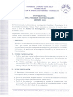 Convocatoria Aux. Investigacion 2022