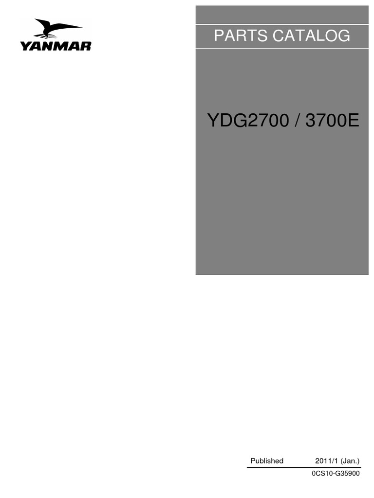 Ydg2700 Ydg3700 (0CS10-G35900) | PDF | Vehicle Technology | Engine ...