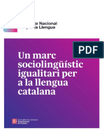 Informe Dels Experts Del Govern Sobre La Situació Del Català