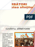 Clasa VII - Sarbatori in Cinstea Sfintilor