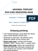 Ujian Nasional Terpusat Xxvi Ilmu Kesehatan Anak: Surabaya, 1-2 Februari 2020 Next: Jakarta, 4-5 April 2020