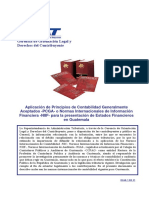 (Aplicación de PCGA o Normas NIC- NIIF en Guatemala.)