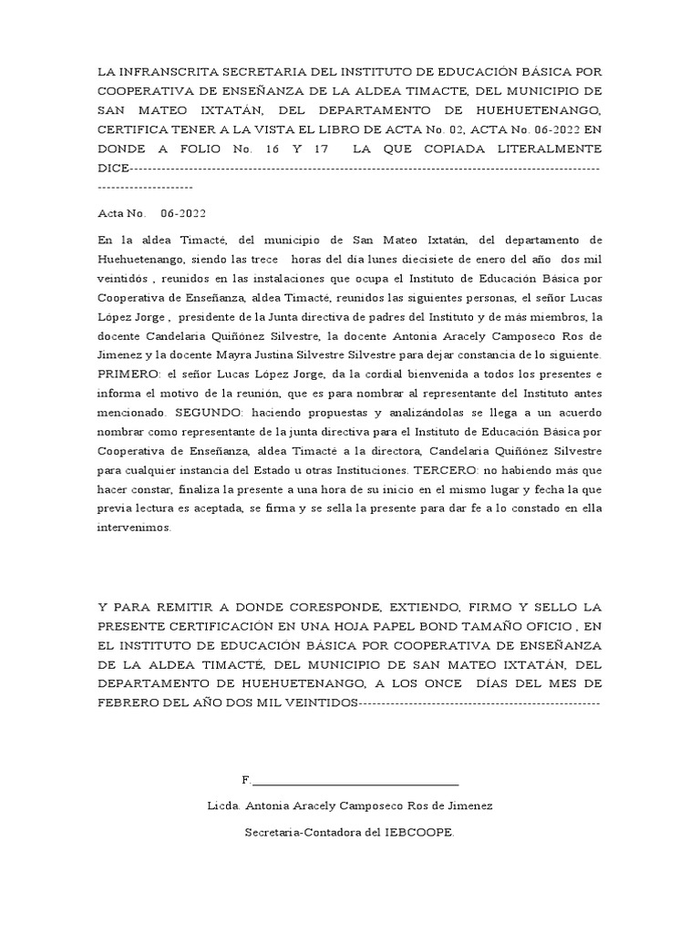 Acta de Representante Legal PDF