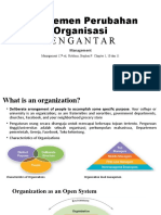 Manajemen Perubahan Organisasi Pengantar: Management