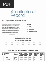 !! 300 TOP ArchitecturalRecord2021