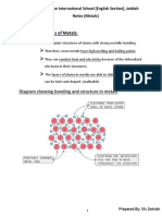 Physical Properties of Metals:: Diagram Showing Bonding and Structure in Metals