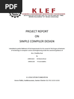 Project Report ON Simple Compiler Design