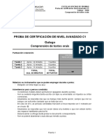Galego: Proba de Certificación de Nivel Avanzado C1