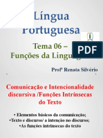 Funções da Linguagem no Texto sobre Língua Portuguesa