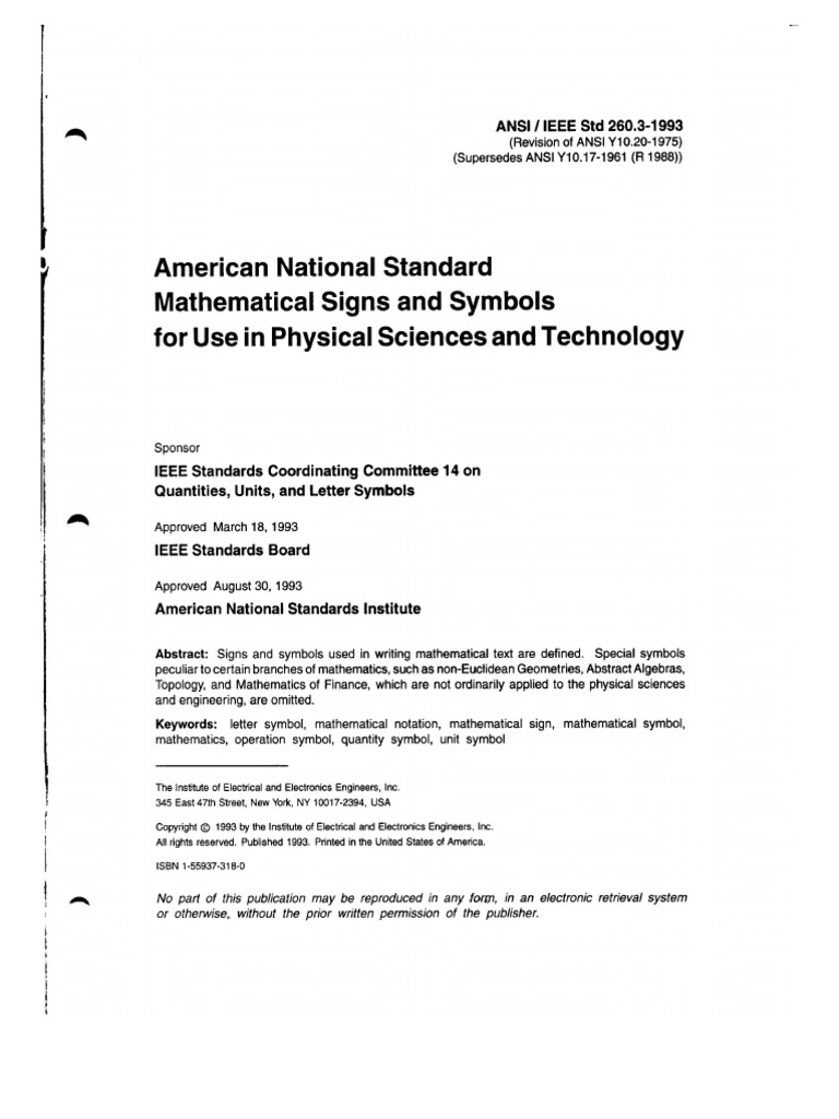 Ansi Ieee STD 260.3 PDF