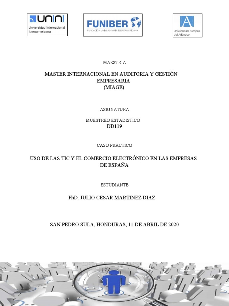 Uso de TIC y Comercio Electrónico en España | PDF | Muestreo ...