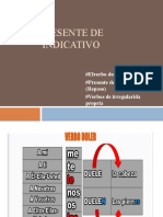 Verbos irregulares presente indicativo