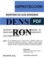 Radioprotección con mortero de alta densidad DENSITRON