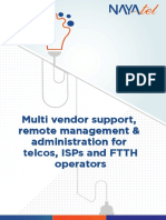 Multi Vendor Support, Remote Management & Administration For Telcos, Isps and FTTH Operators