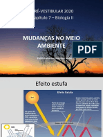 Biologia II - Mudanças No Meio Ambiente