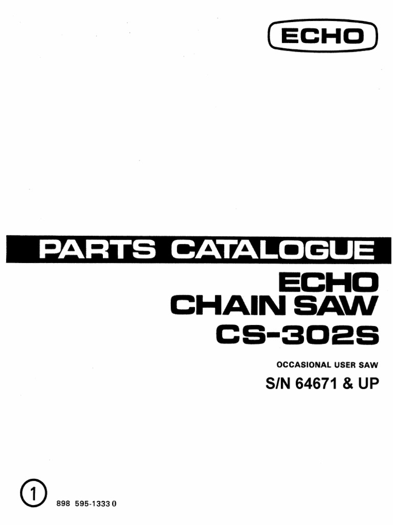 Echo CS302S PDF