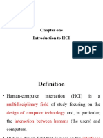 Introduction to HCI: Definition, Goals, Techniques and Evaluation