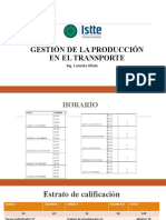 GESTIÓN DE LA PRODUCCIÓN EN EL TRANSPORTE CAP I