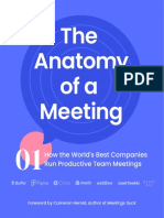 The Anatomy of A Meeting - How The Worlds Best Companies Run Productive Team Meetings