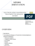 Electroplating Wastewater Treatment Techniques Review