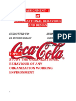 Assignment 1 - Organizational-Behaviour and Design - ANKITA - THAUR - 201105