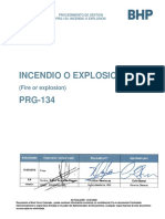 Minera incendio procedimiento