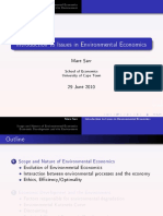 Introduction To Issues in Environmental Economics: Mare Sarr