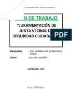 Plan de Trabajo de Junta Vecinal