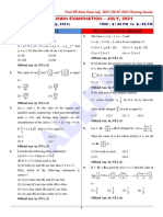 Allen: Final Jee-Main Examination - July, 2021